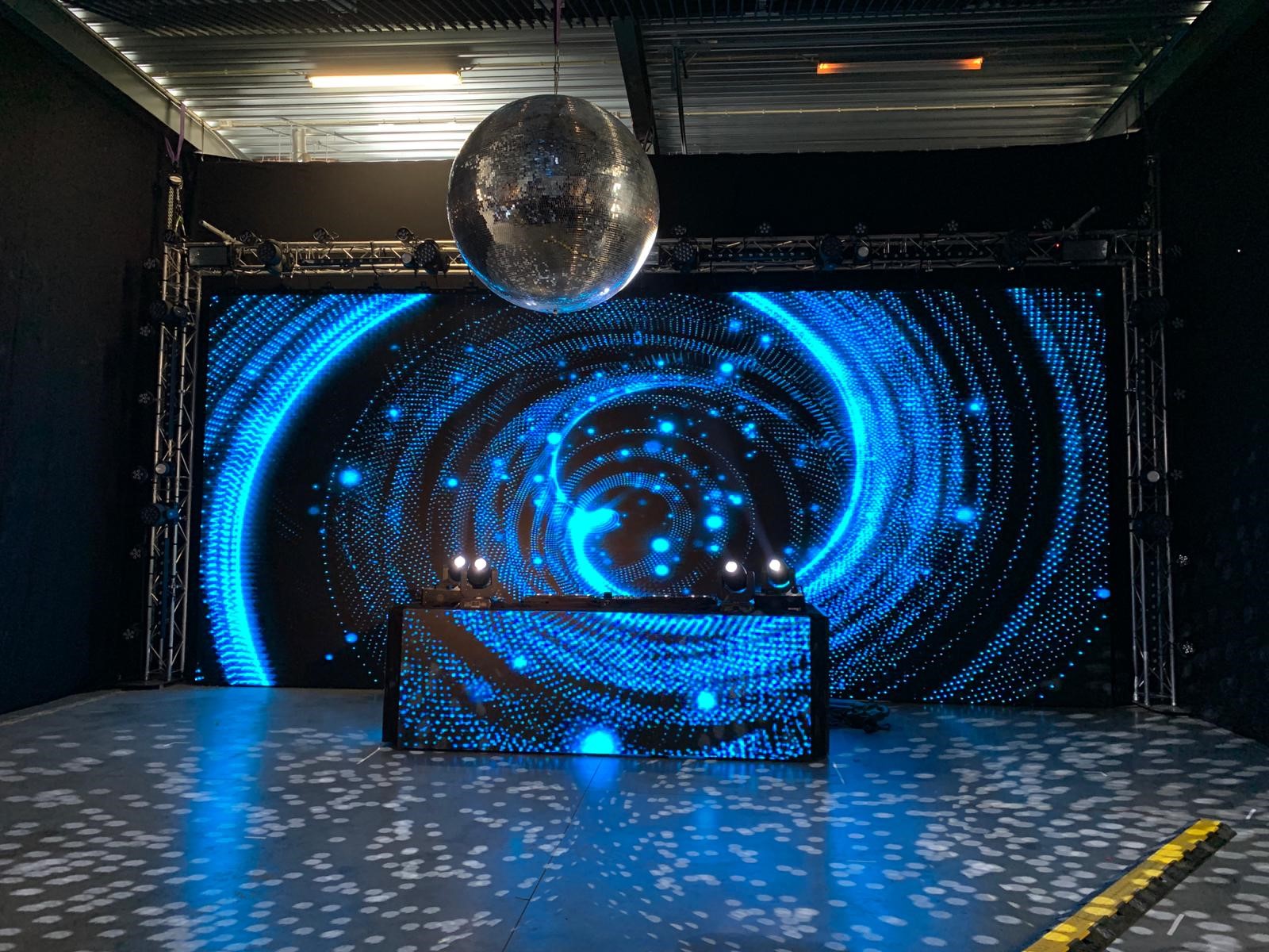 dj booth led scherm